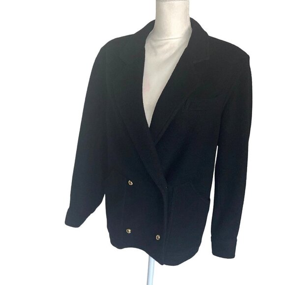 Takeo Nishida Maison De Mode Womens Jacket Black Size Medium Vintage Wool Blend - Picture 5 of 16
